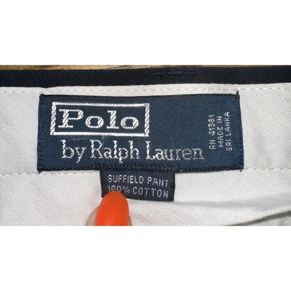 Polo Ralph Lauren Suffield Pants Men's‎ 42x30 Navy Blue Chino Classic Fit Cotton